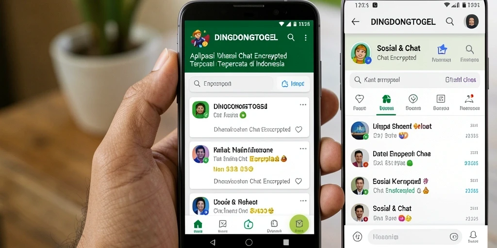 Antarmuka DINGDONGTOGEL dengan fitur chat terenkripsi