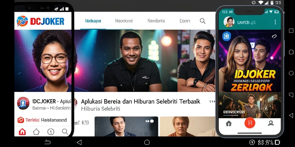 Tampilan antarmuka IDCJOKER dengan berita selebriti terbaru.