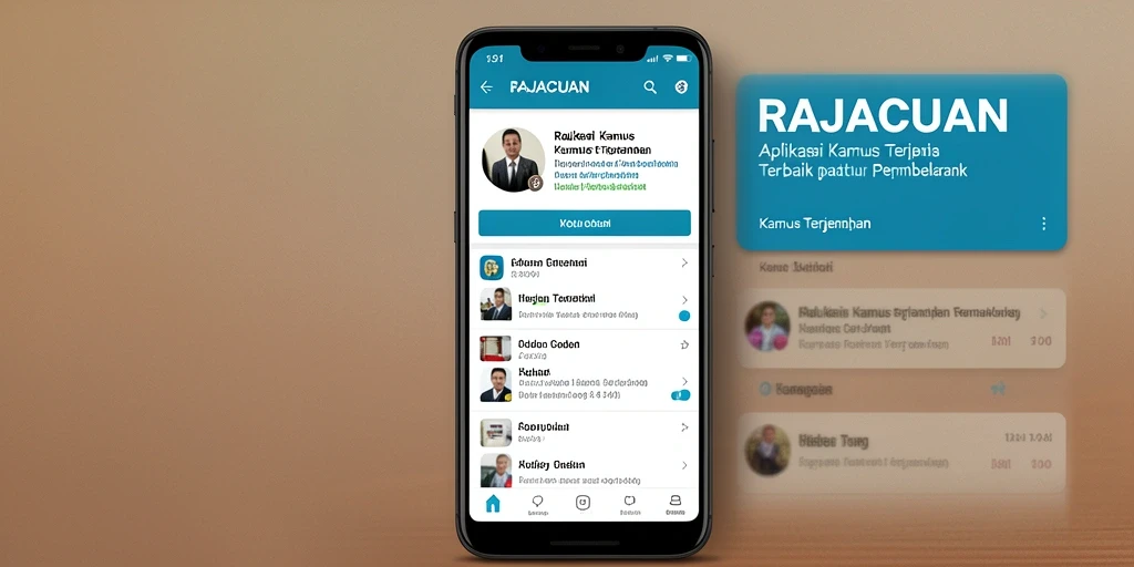 Tampilan antarmuka RAJACUAN yang sederhana dan informatif.