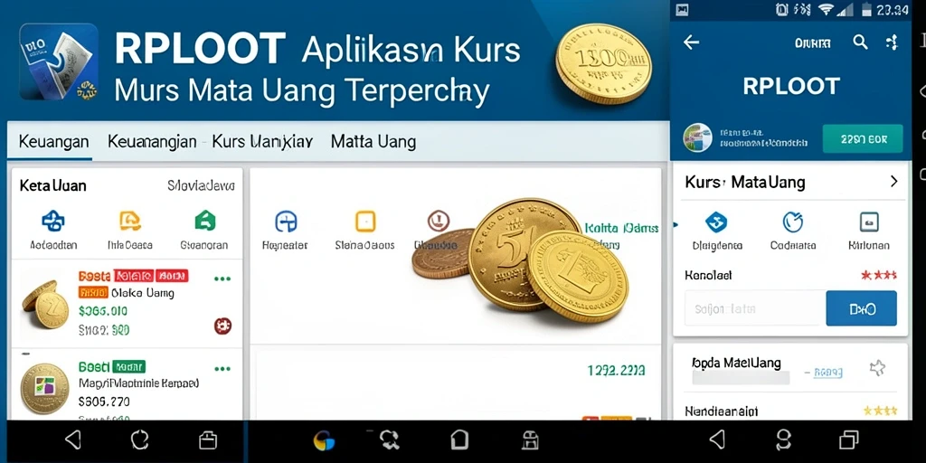Antarmuka aplikasi RPLOOT untuk memantau kurs mata uang.