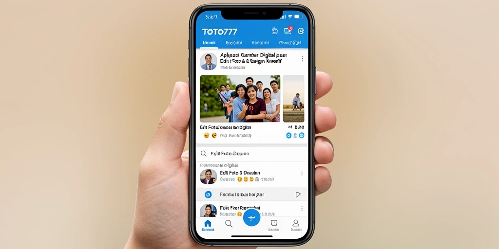 Antarmuka TOTO777 yang user-friendly untuk edit foto.