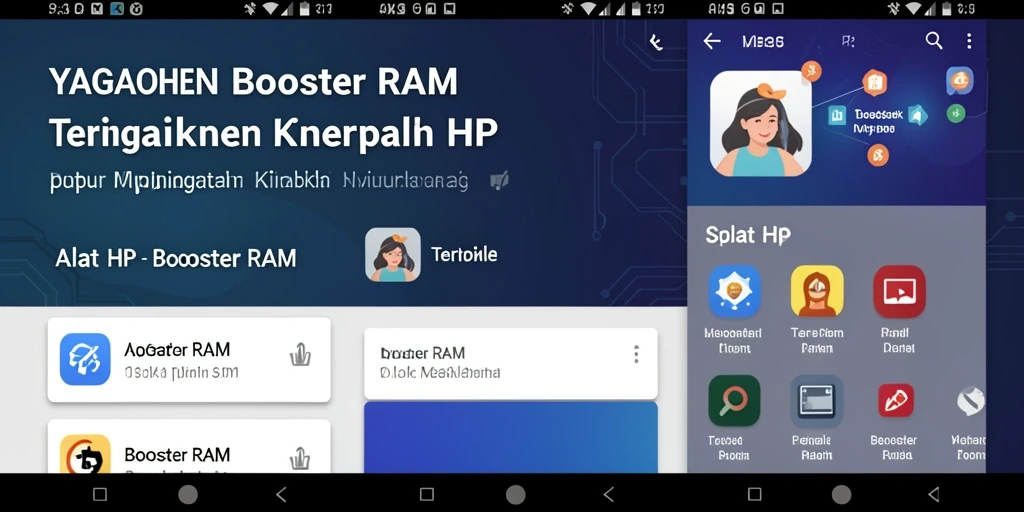 Screenshot YAGAOHEN menunjukkan antarmuka pembersihan RAM yang sederhana dan efektif.
