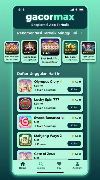 Gacormax - Katalog Lengkap Aplikasi Populer dan Kanal Uji Terbaik
