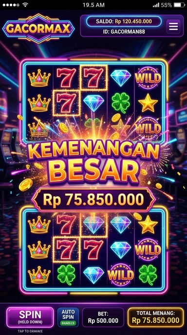 gacormax tampilan beranda